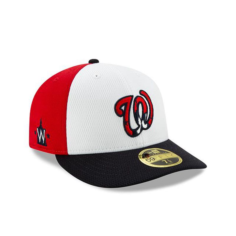 MLB Washington Nationals Batting Practice Low Profile 59Fifty Fitted (UPU0606) - Red New Era Caps